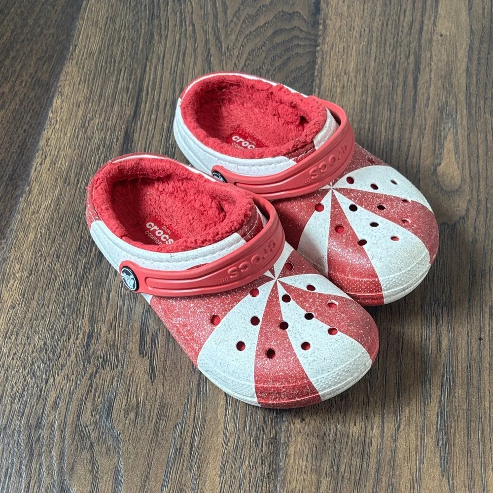 Crocs Kids Red and White Clogs
